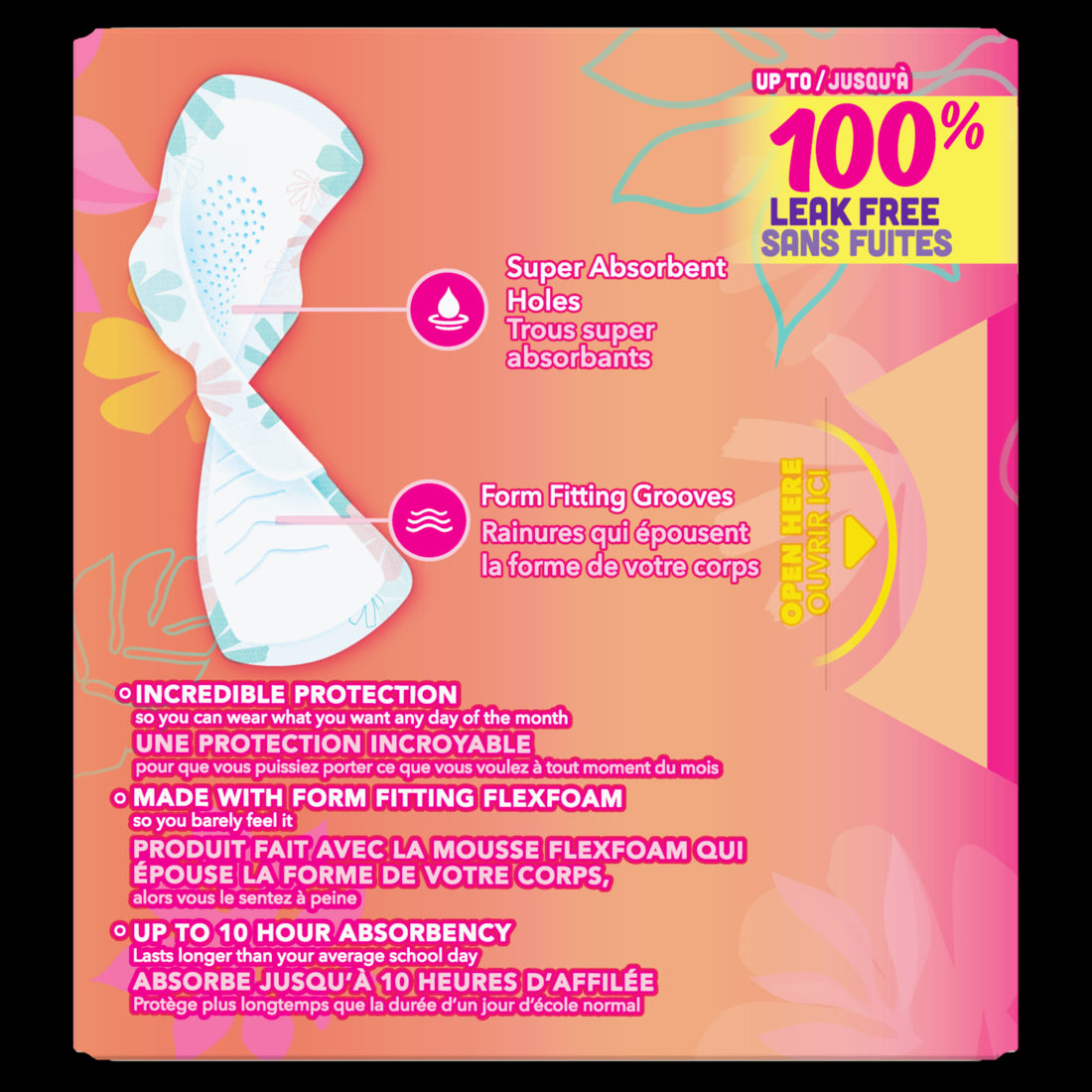 Always Radiant Teen Pads Get Real Regular Unscented w/Wings - 14ct/12pk