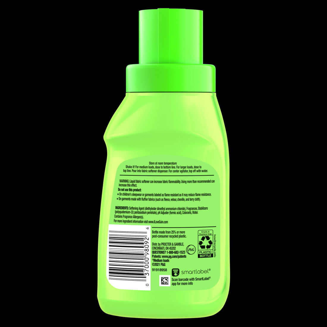 Gain Fabric Softener Original 12 Loads HE Compatible - 10oz/12pk