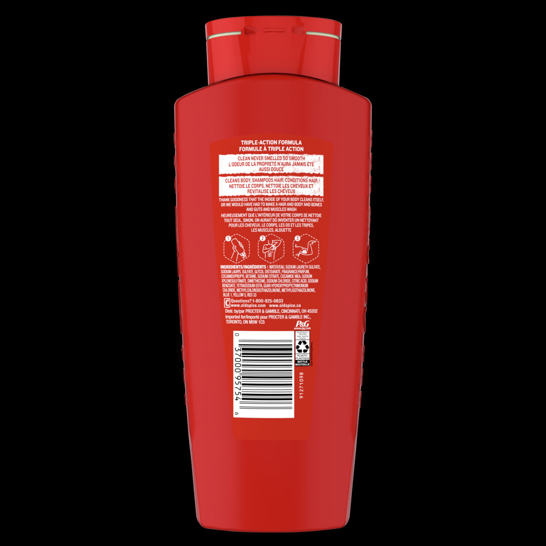 Old Spice HE Body Wash Hair&Body Conditioning - 24oz/709ml/4pk