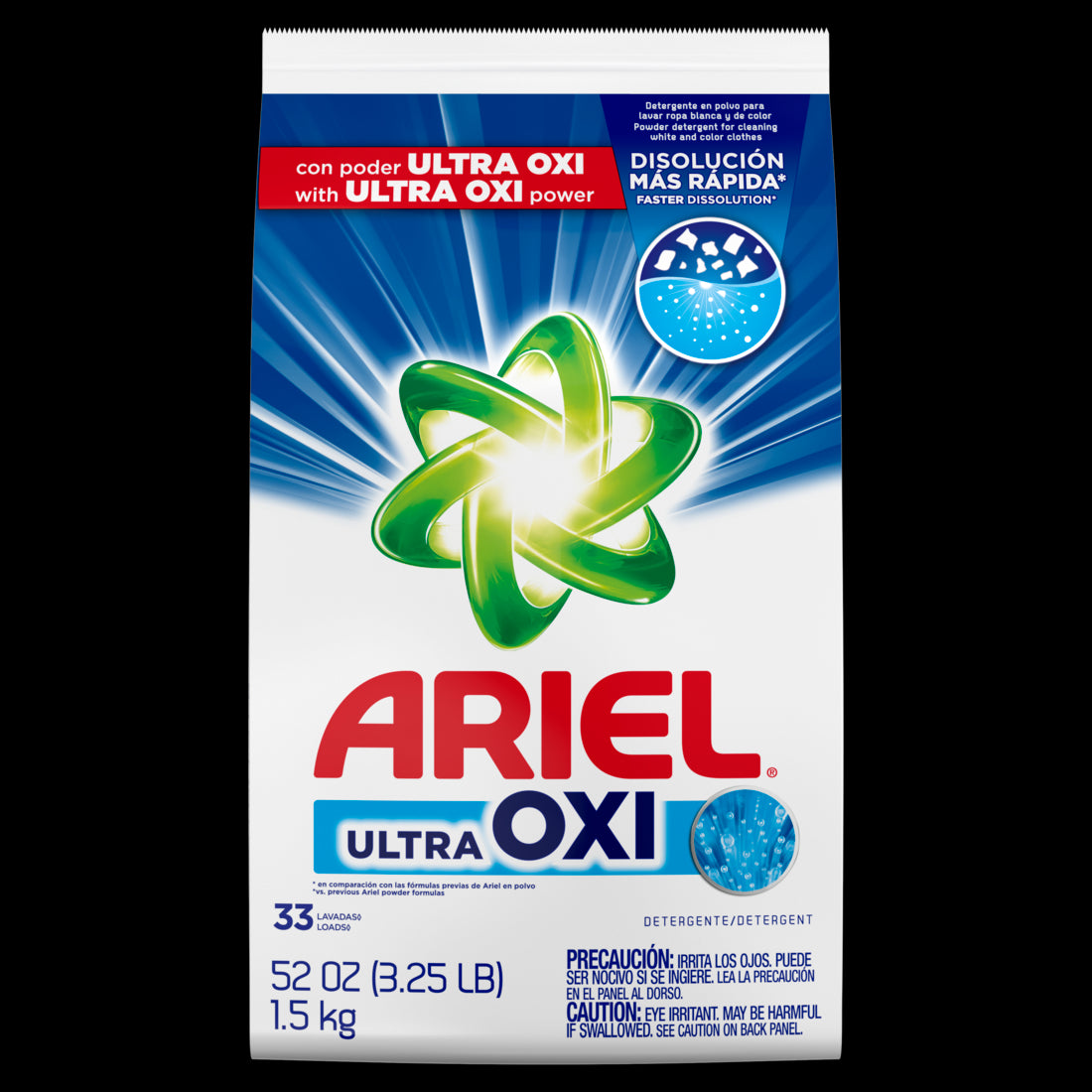 Ariel Powder Laundry Detergent w/ Ultra Oxi  - 52oz/6pk