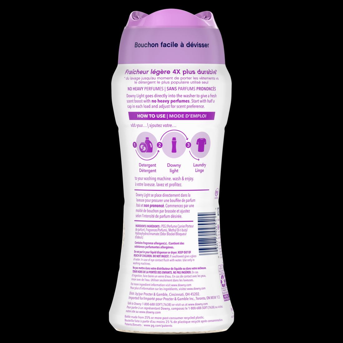 Downy Light Laundry Scent Booster Beads White Lavender - 12.2oz/4pk