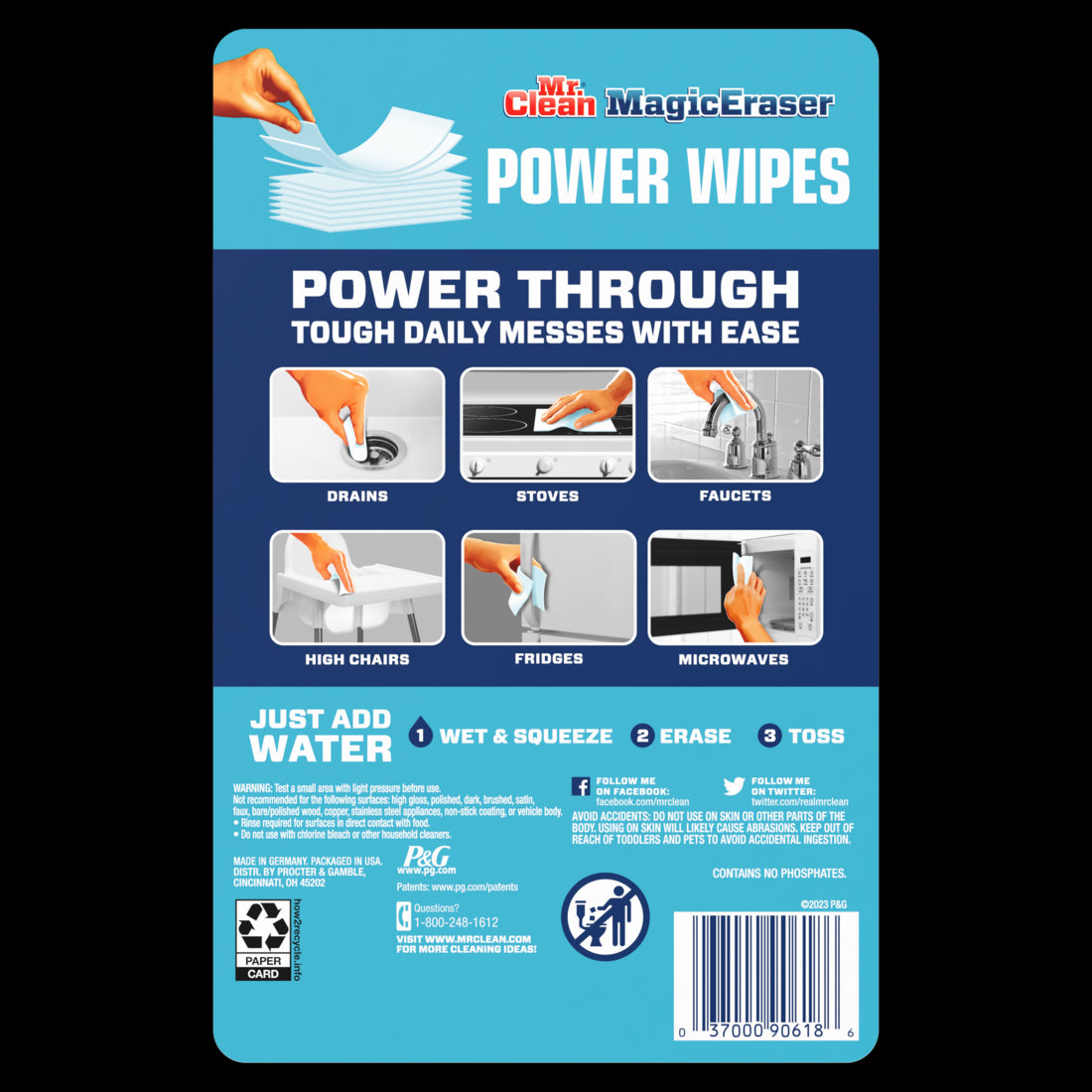 Mr. Clean Magic Eraser Power Wipes - 16ct/4pk