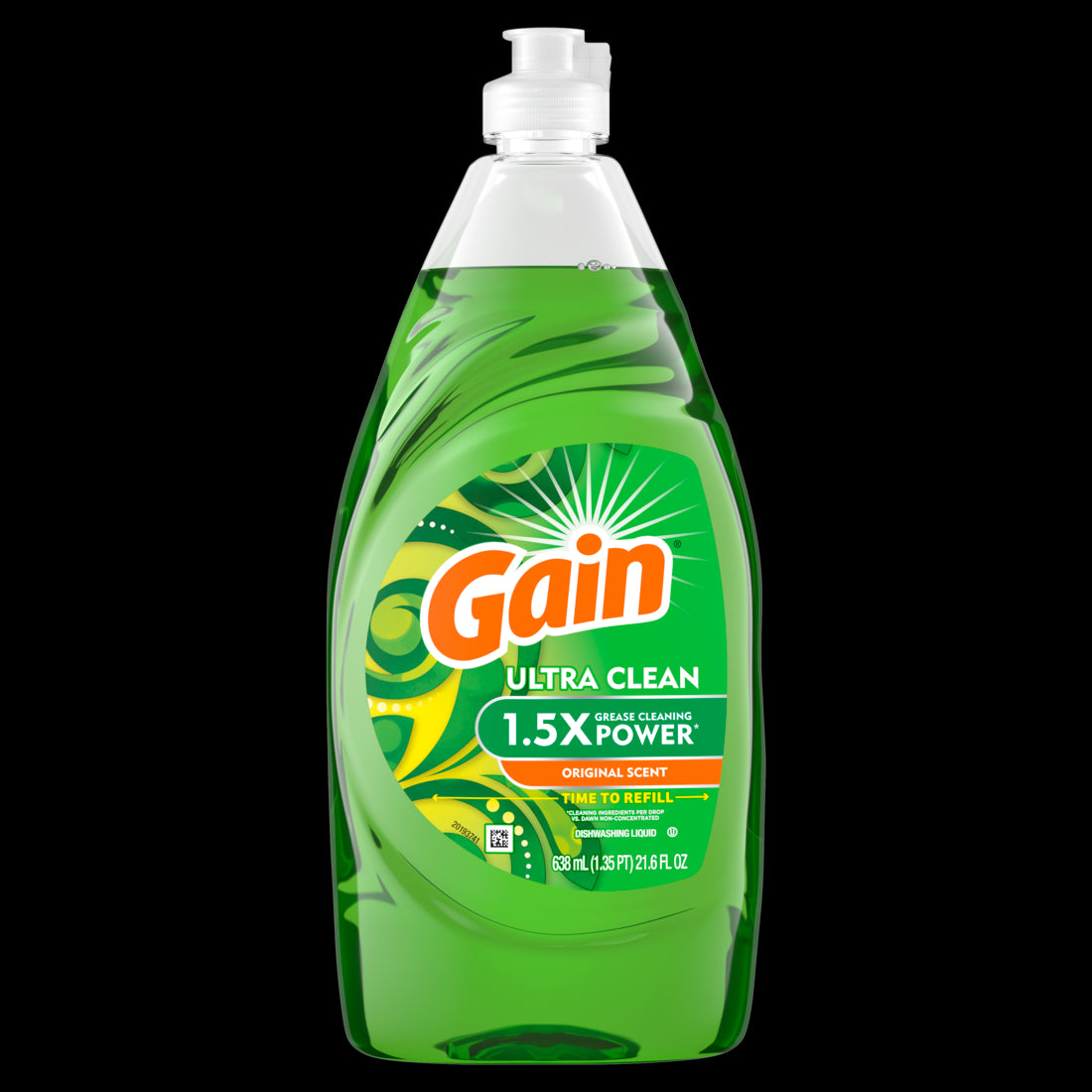 Gain Ultra Dishwashing Liquid Dish Soap, Original Scent - 21.6oz/10pk