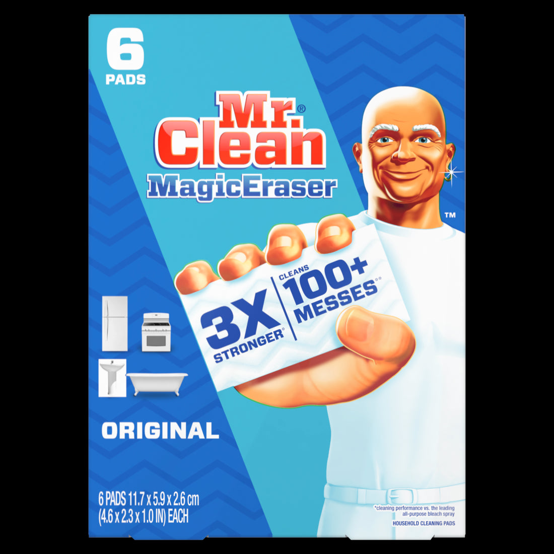 Mr. Clean Magic Eraser Original Cleaning Pads w/Durafoam - 6ct/6pk