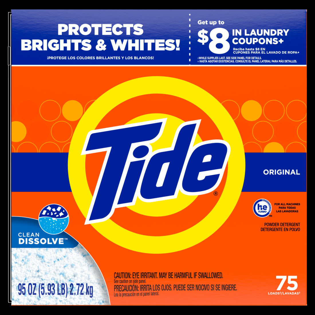 Tide Powder Laundry Detergent Original 75 loads - 95oz/3pk