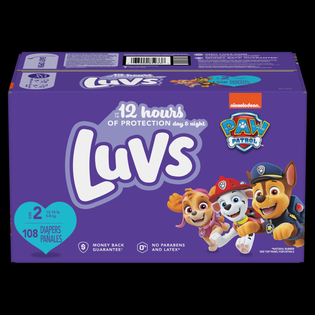 Luvs BIG PACK Size 2  -  108ct/1pk