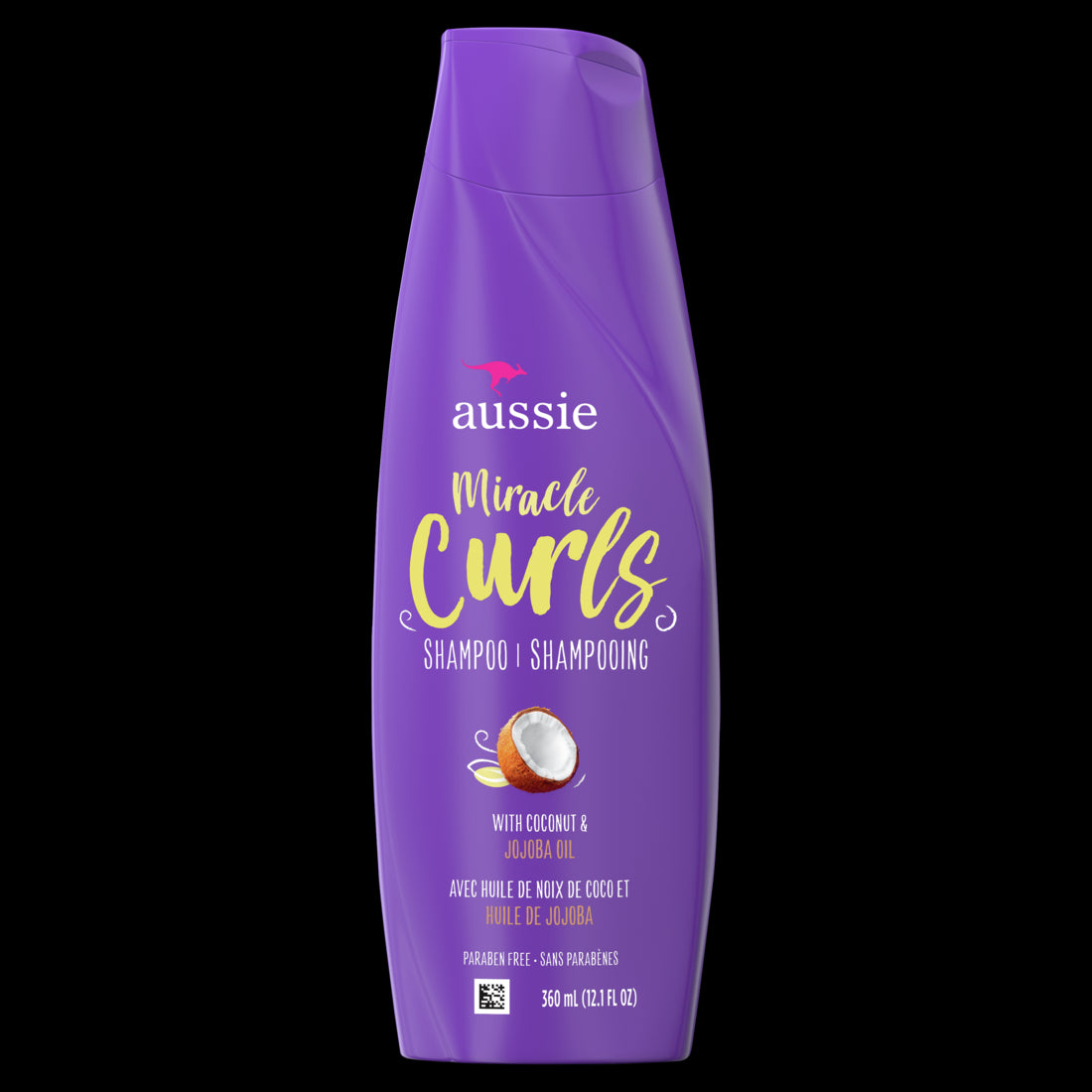 Aussie Paraben-Free Miracle Curls Shampoo w/Coconut for Curly Hair - 12.1oz/6pk