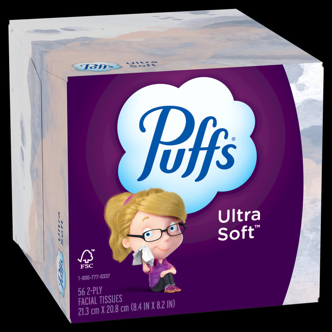 Puffs Ultra Soft Non-Lotion Tissues Cube Box - 56ct/24pk