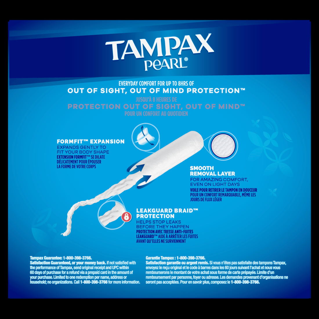 Tampax Pearl Tampons Light Absorbency Unscented - 36ct/12pk