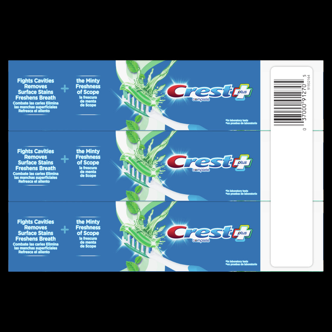 Crest + Scope Complete Whitening Toothpaste Minty Fresh Pack of 3 - 5.4oz/4pk