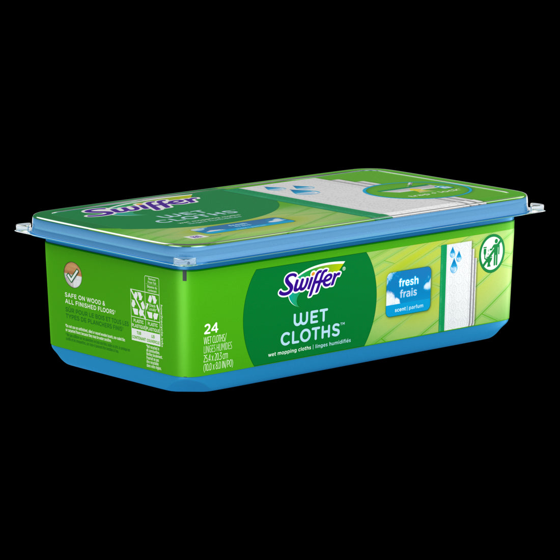 Swiffer Sweeper Wet Cloth Open Window Fresh - 24count-6pack