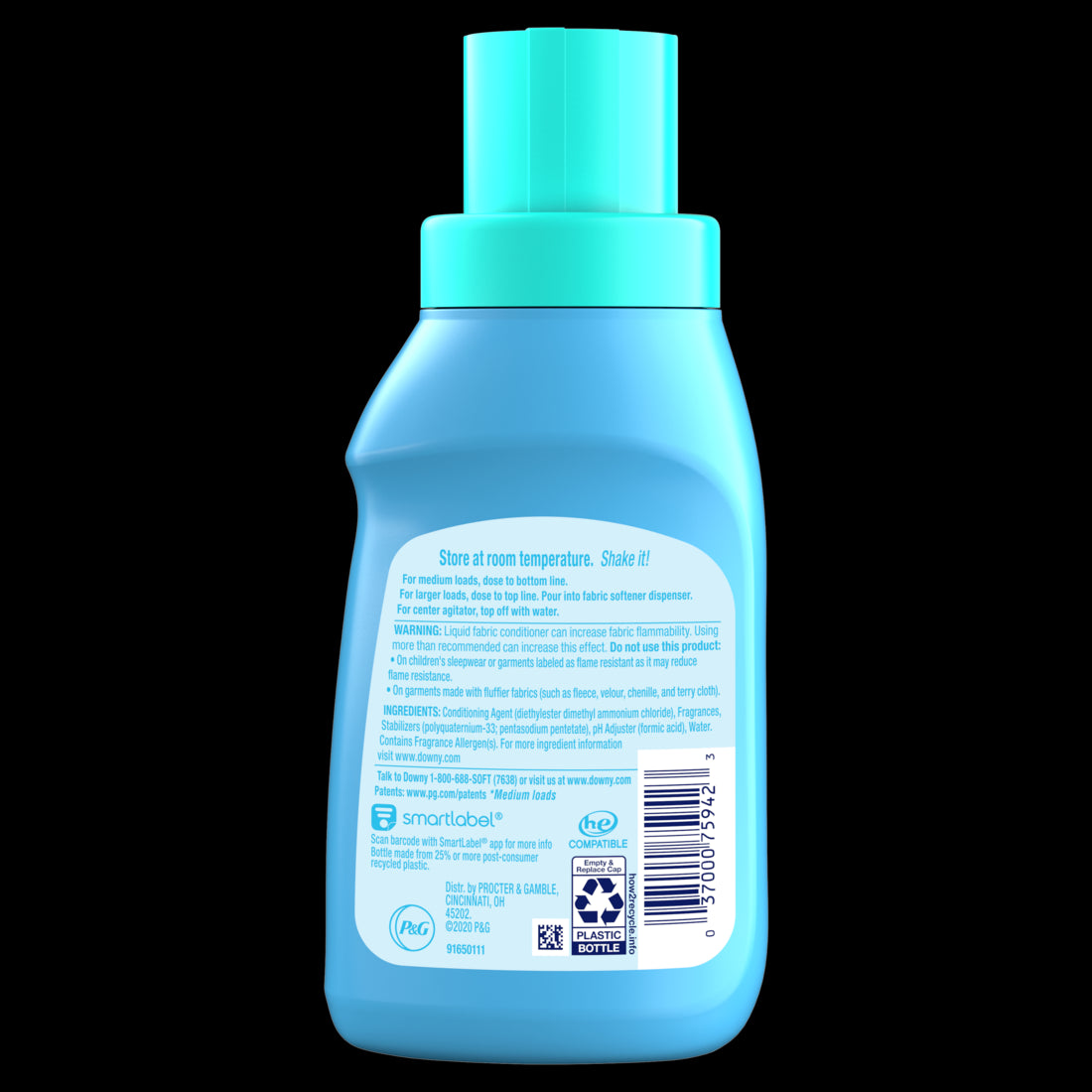 Downy Ultra Cool Cotton Liquid Fabric Conditioner (Fabric Softener) - 10 oz/12pk