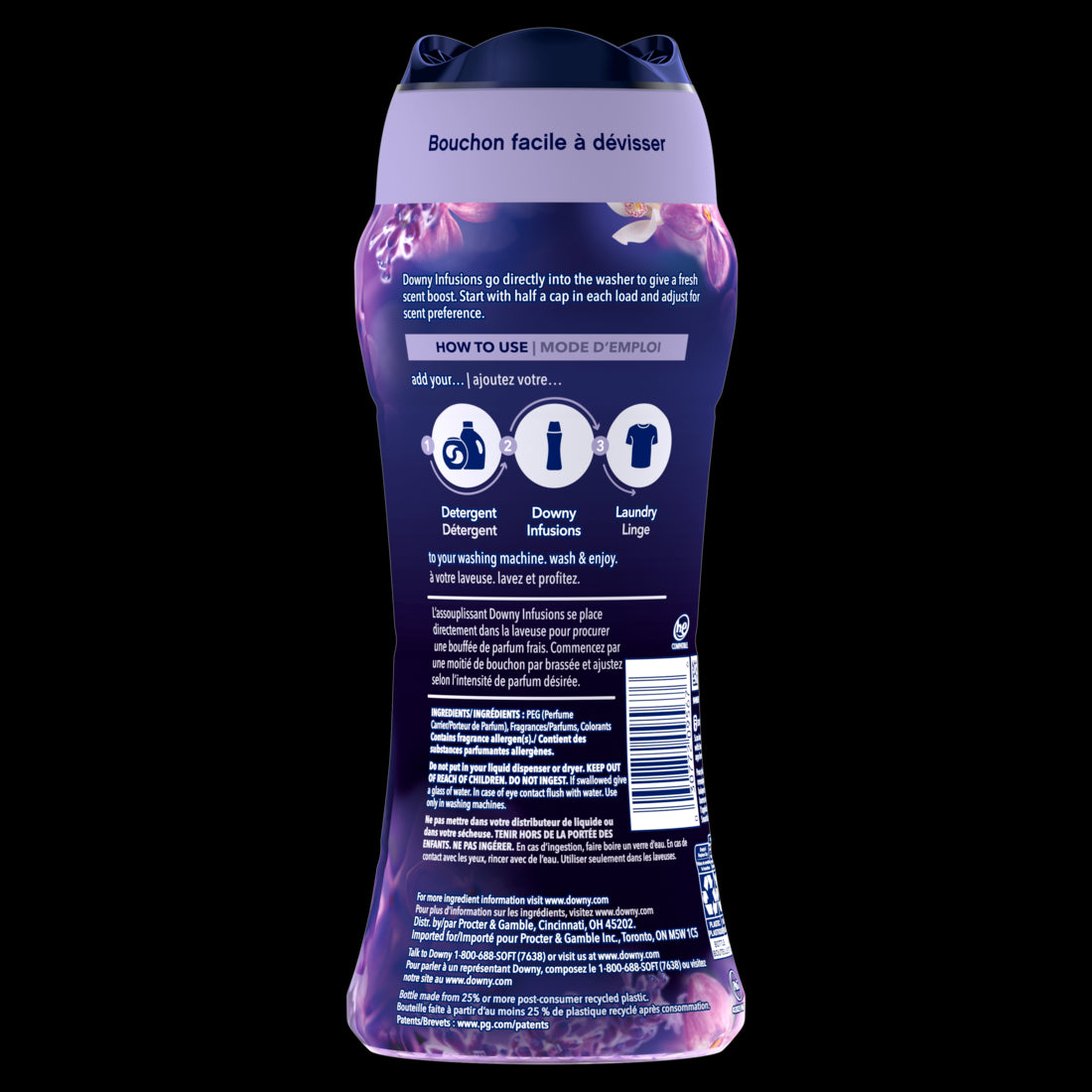 Downy CALM Infusions In-Wash Laundry Scent Booster Beads Soothing Lavender and Vanilla Bean - 12.2oz/4pk