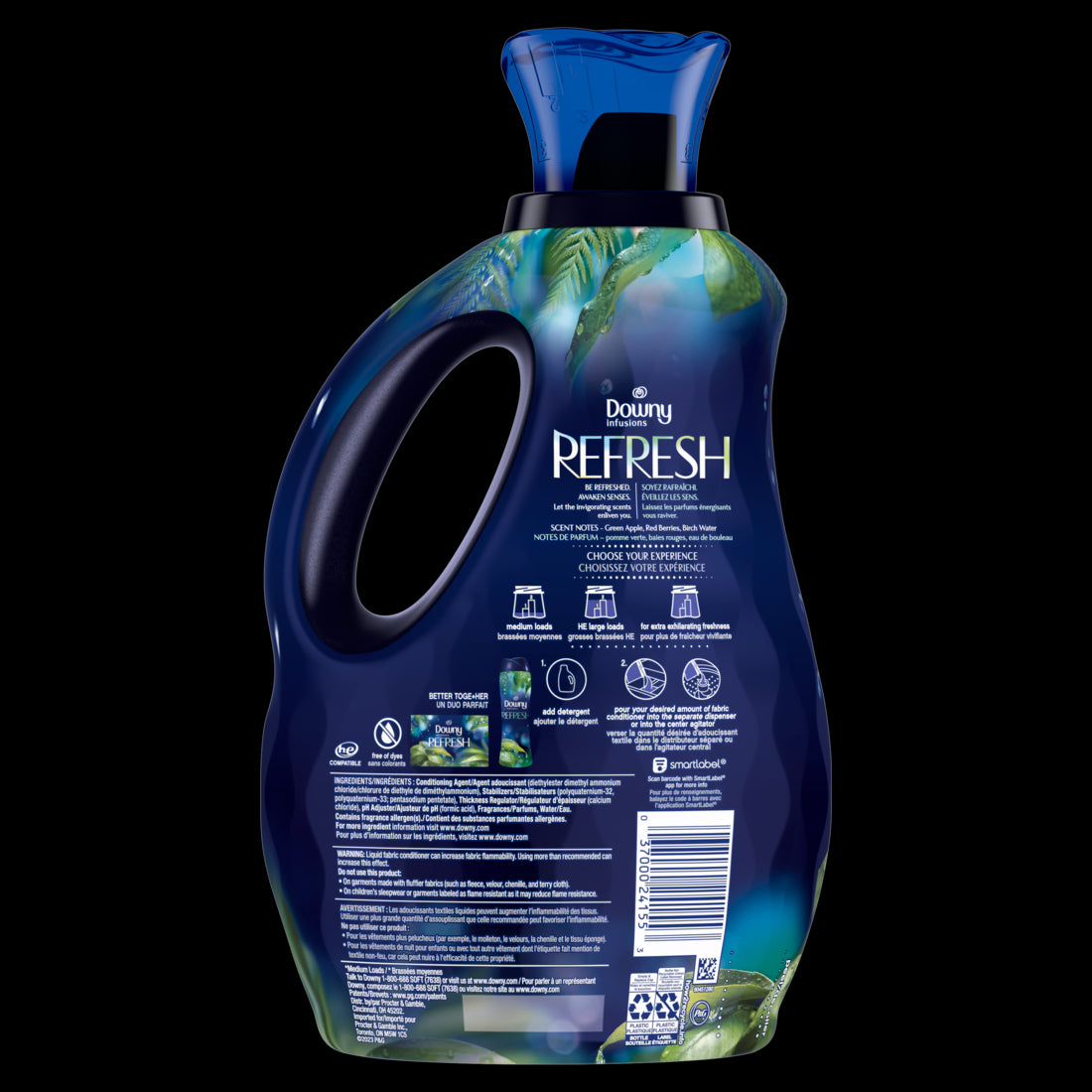 Downy REFRESH Infusions Laundry Fabric Softener Liquid Birch Water and Botanicals - 56oz/4pk