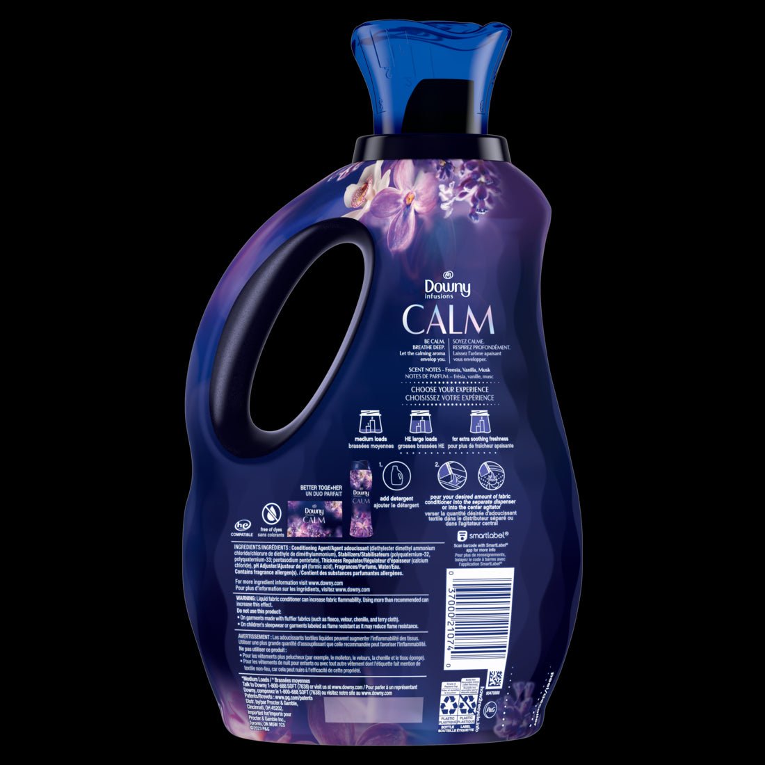 Downy CALM Infusions Laundry Fabric Softener Liquid Soothing Lavender and Vanilla Bean - 56oz/4pk