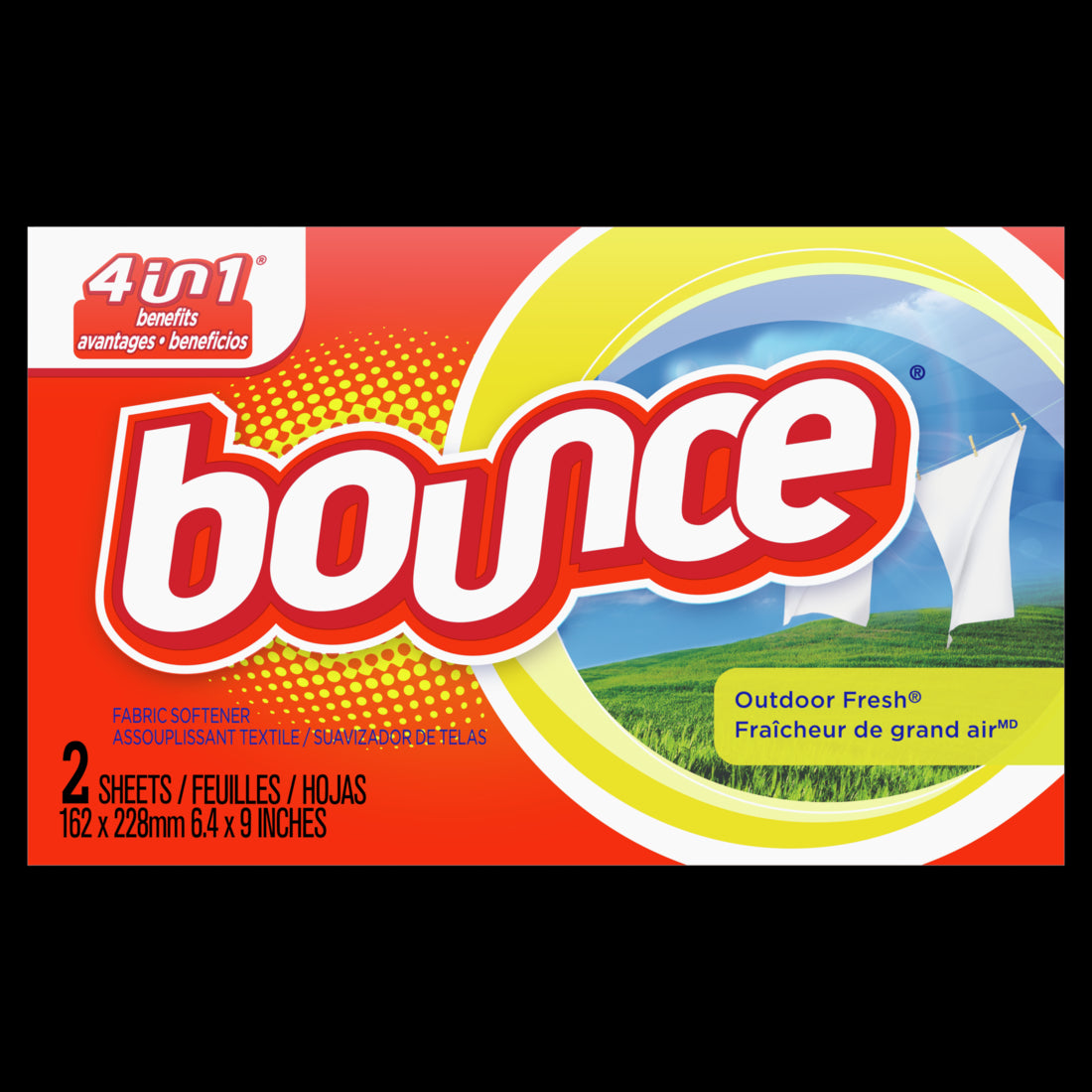 Bounce Outdoor Fresh Fabric Softener Dryer Sheets - 2ct/156pk