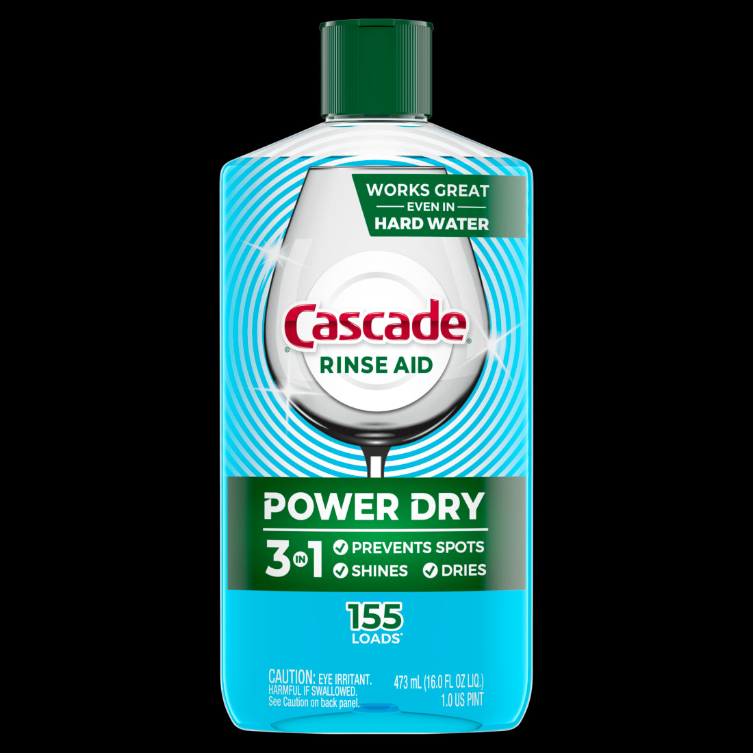 Cascade Dishwasher Rinse Aid Liquid 155 Loads  - 16oz/6pk