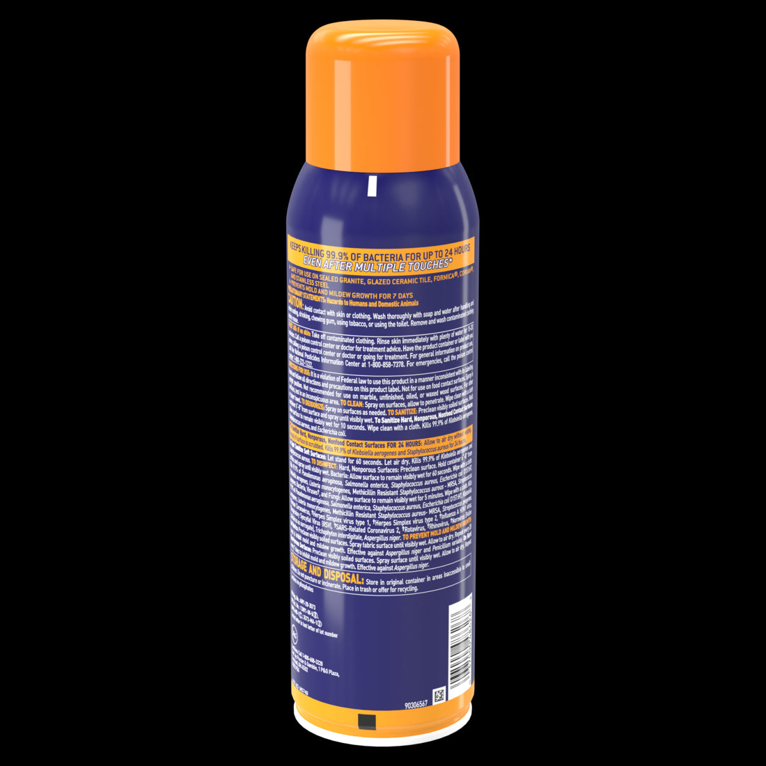 Microban 24 Hour Disinfectant Sanitizing Spray Citrus Scent - 15oz/6pk