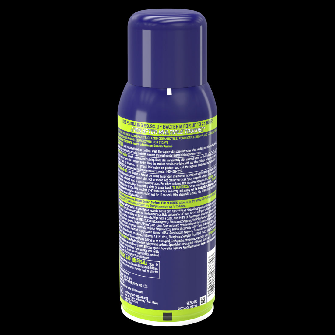 Microban 24 hr Disinfectant Sanitizing Fresh Scent Spray - 12.5oz/6pk