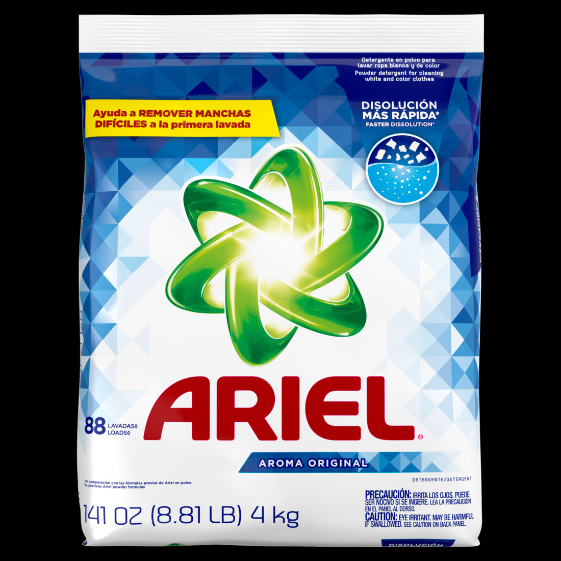 ARIEL POWDER Bag USA 4.0kg 28-Loads - 141.1oz/5pk