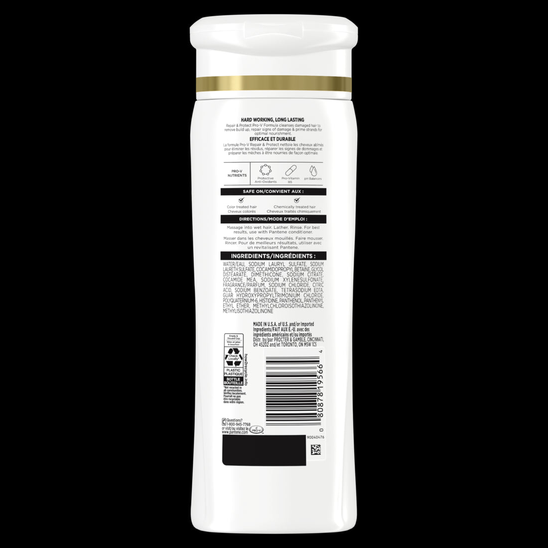 PANTENE PRO-V Repair & Protect Shampoo -12oz/6pk