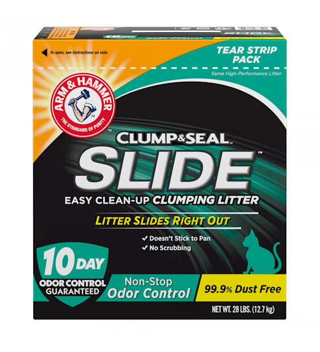 Arm & Hammer Clump & Seal Slide Non-Stop Odor Control - 28lb/1pk
