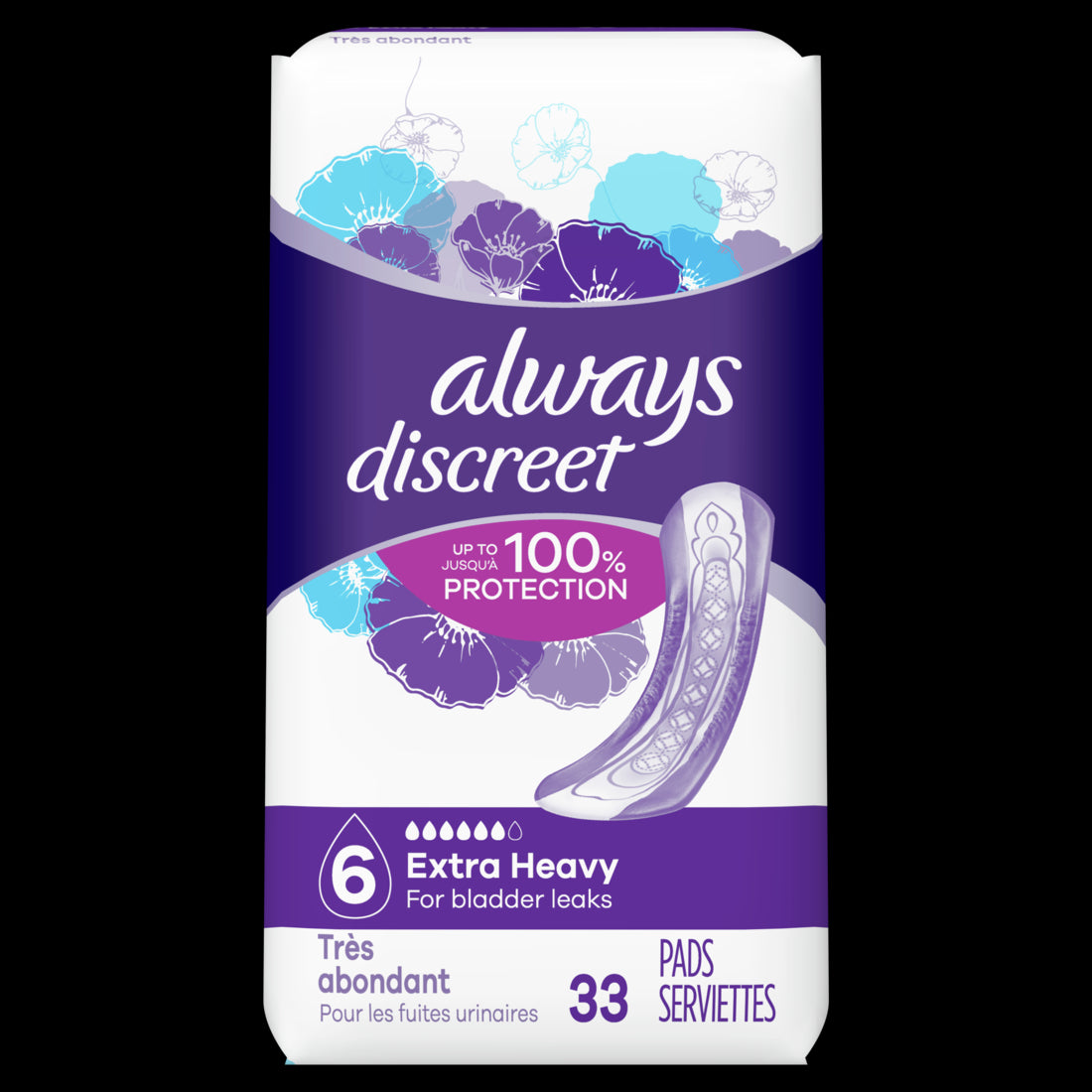 Always Discreet Extra Heavy Absorbency Regular Length Postpartum Pads - 66ct/1pk