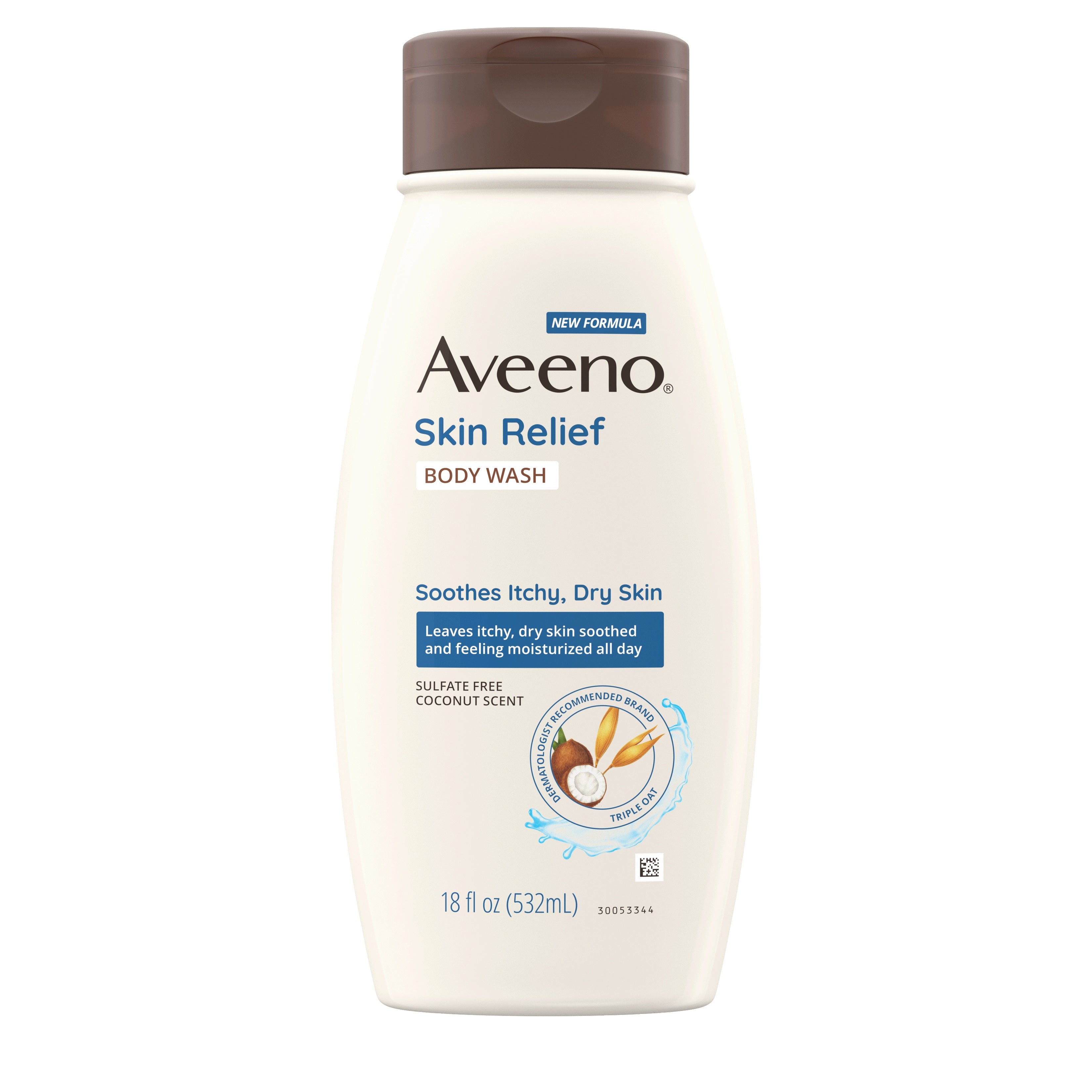 Aveeno Skin Relief Body Wash Coconut Scented - 18oz/12pk