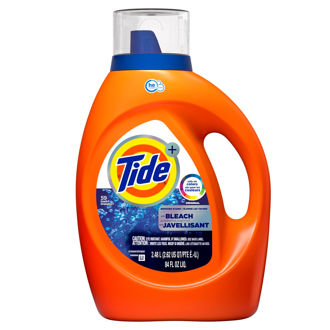 Tide Bleach Alternative Liquid Laundry Detergent Original 59 Loads HE Compatible - 84oz/4pk
