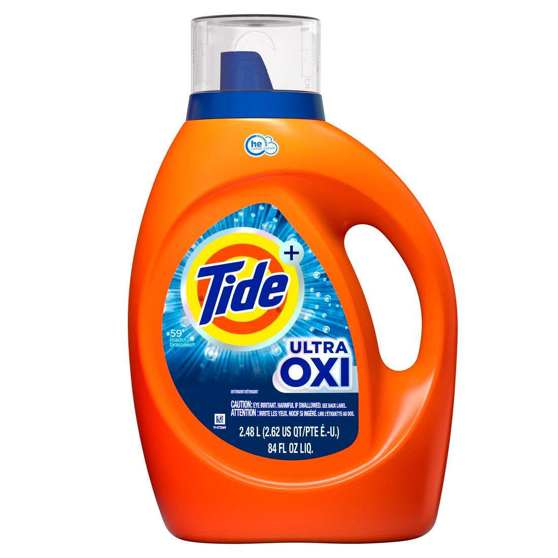 Tide Ultra Oxi Liquid Laundry Detergent 59 loads HE Compatible - 84oz/4pk