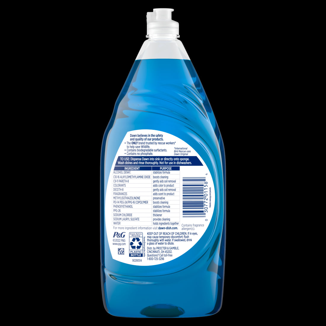 Dawn Ultra Dish Soap Dishwashing Liquid Original - 38oz/8pk