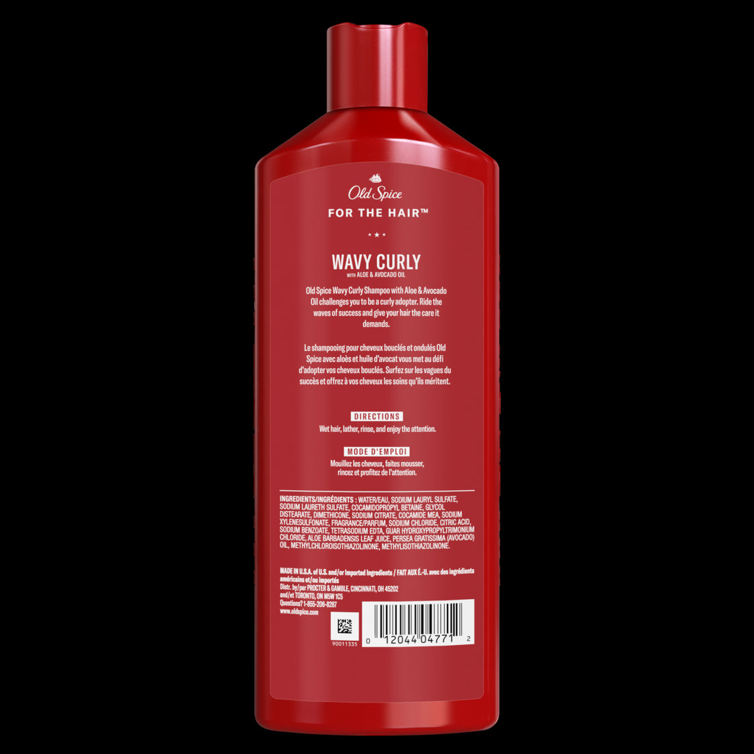 Old Spice Wavy Curly Shampoo with Aloe & Avocado Oil - 13.5oz/6pk