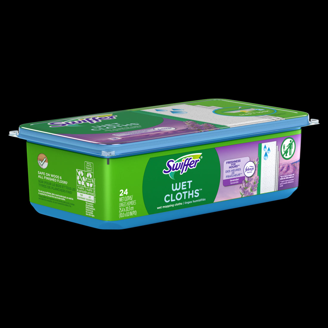 Swiffer Sweeper Wet Pad Surface Refills Lavender & Vanilla - 24ct/6pk