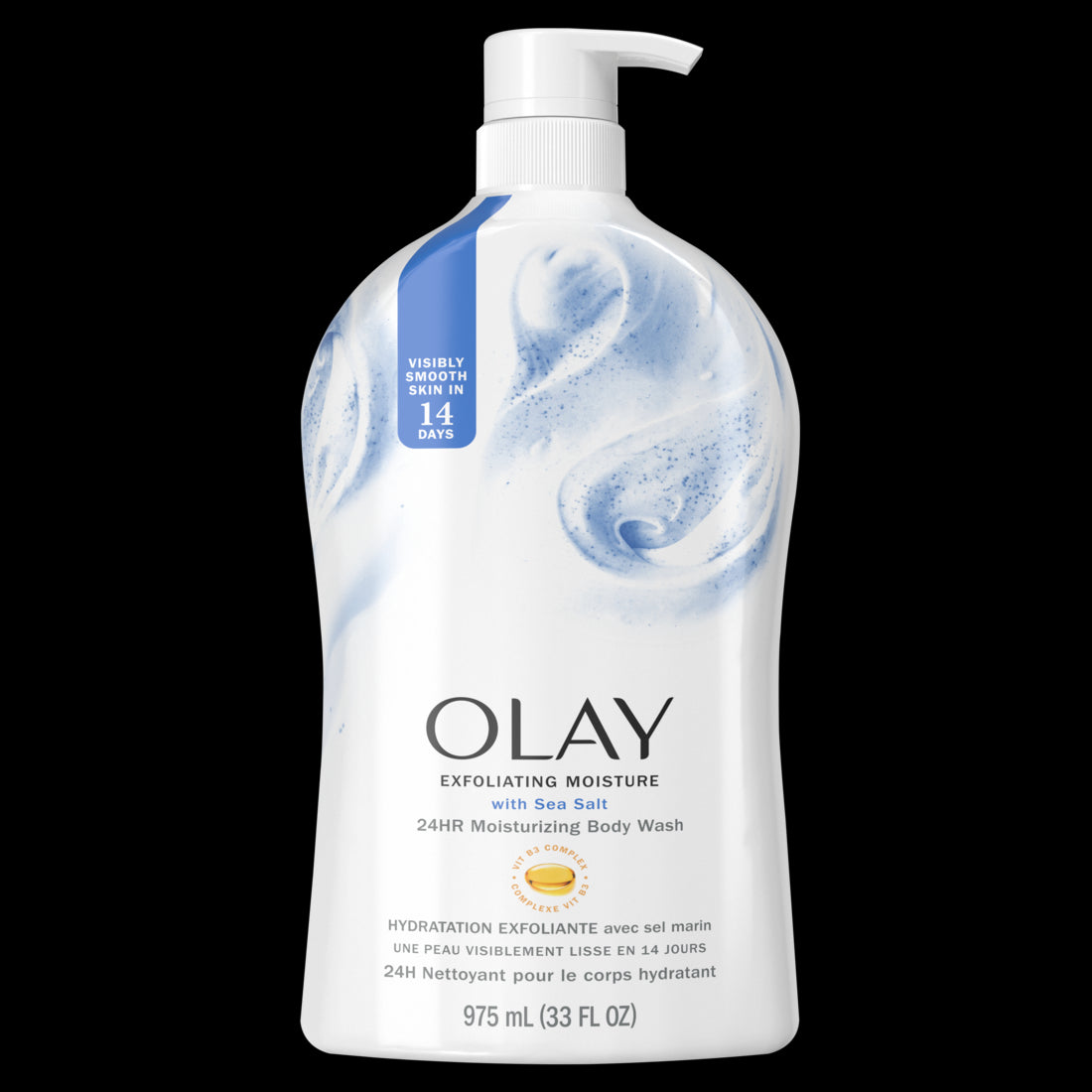 Olay Exfoliating Body Wash with Sea Salts - 33oz/4pk