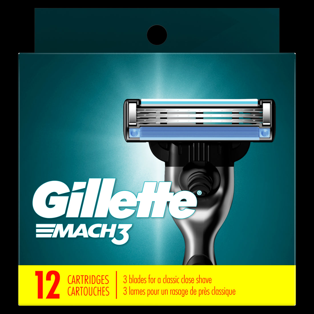 Gillette Mach3 Men's Razor Blades, 12 Blade Refills  /6pk