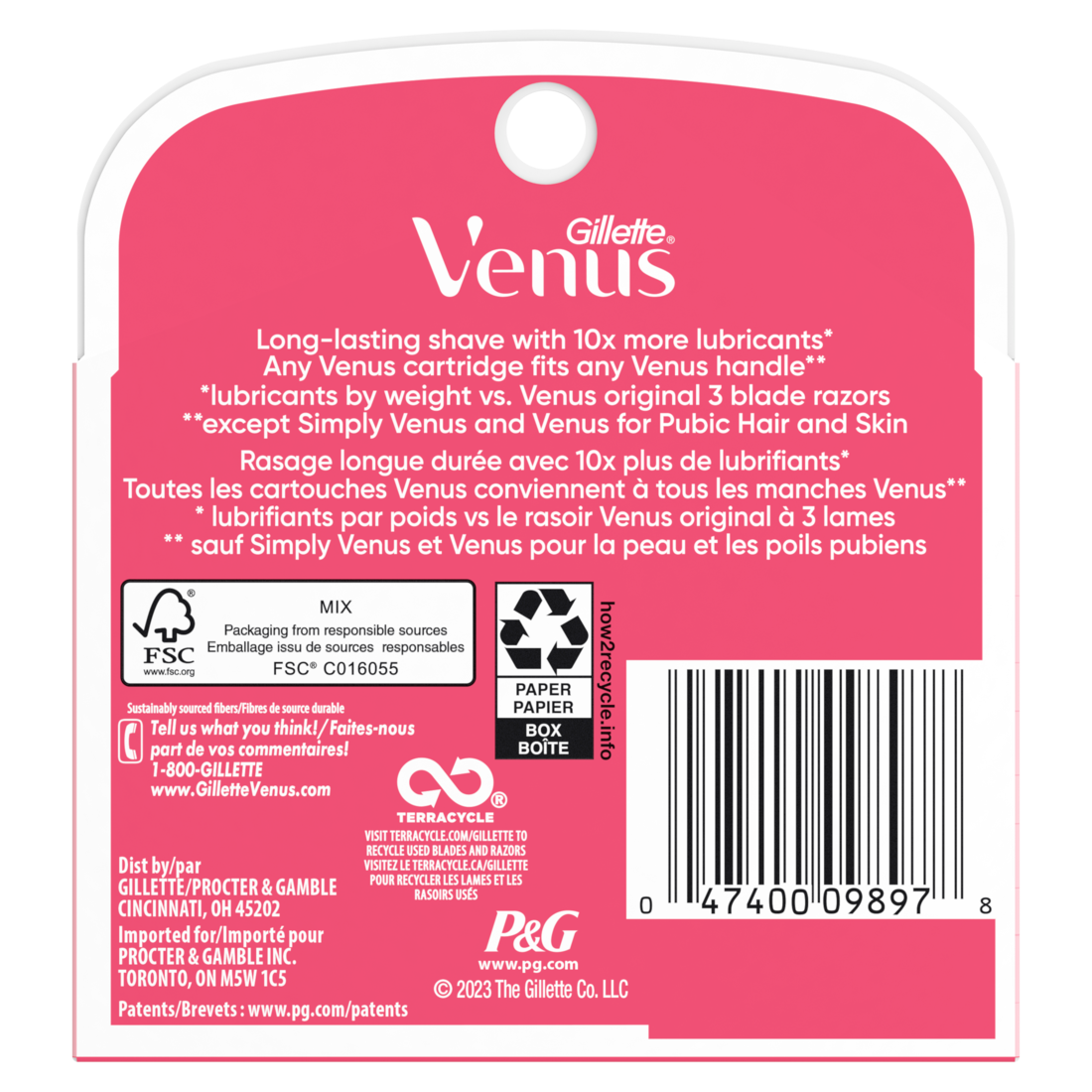 Gillette Venus Extra Smooth Women's Razor Blade Refills - 4ct/6pk