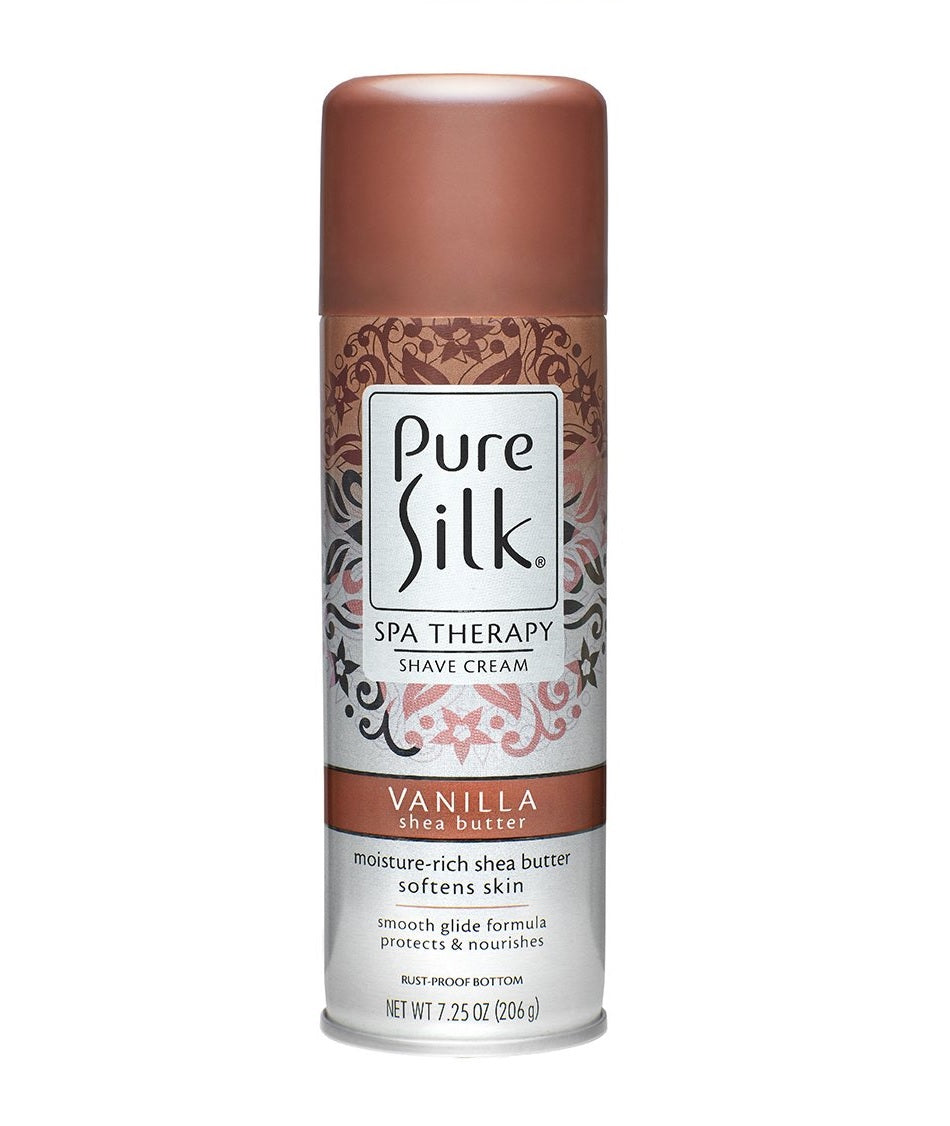 Pure Silk Shave Cream Vanilla Shea Butter 206g - 7.25oz/6pk