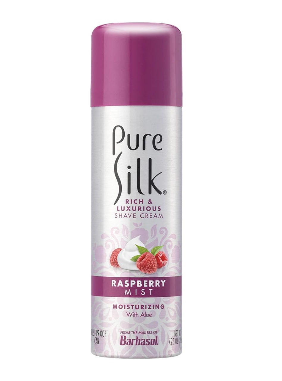 Pure Silk Shave Cream Raspberry Mist 206g - 7.25oz/6pk