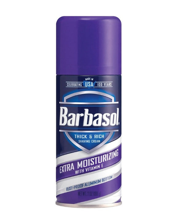 Barbasol Shaving Cream with Aluminum Bottom Extra Moisturizing 198g - 7oz/6pk