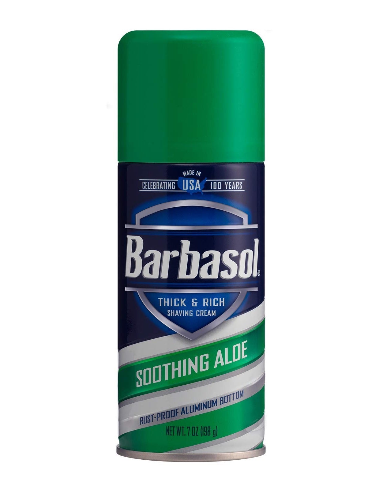 Barbasol Shaving Cream with Aluminum Bottom Soothing Aloe 198g - 7oz/6pk