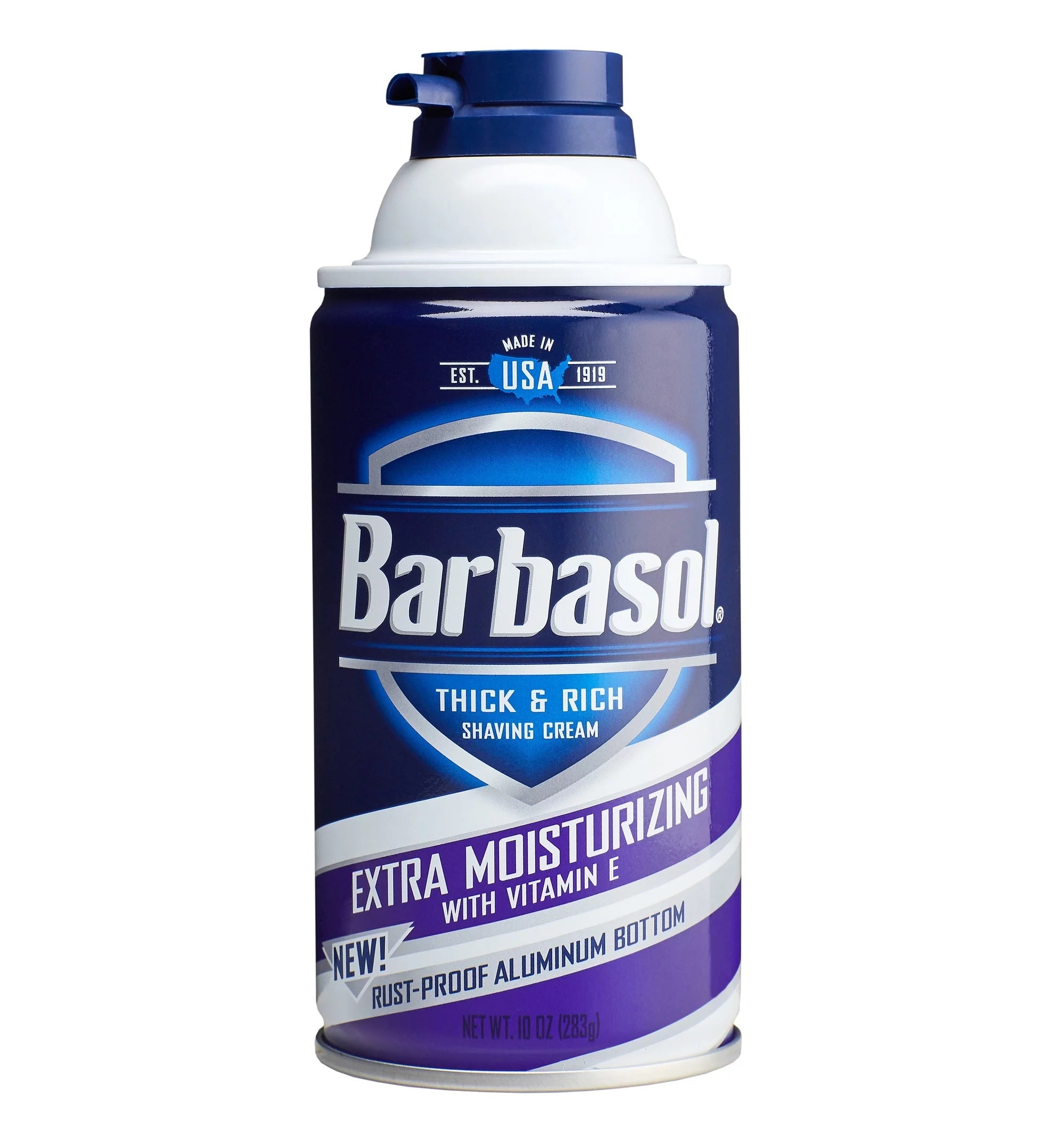 Barbasol Shaving Cream with Rust Resistant Bottom Extra Moisturizing 283g - 10oz/6pk