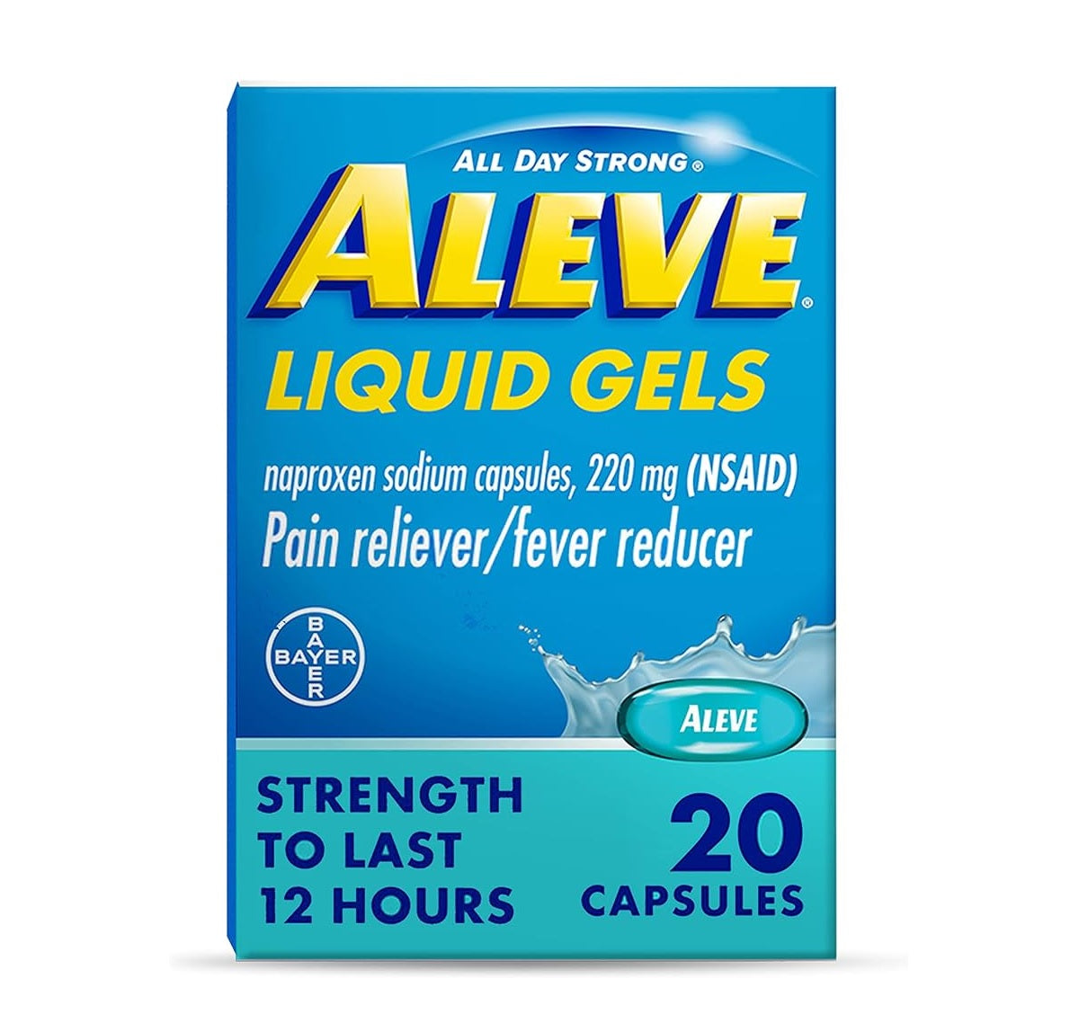 Aleve Pain Reliever & Fever Reducer Liquid Gels - 20ct/36pk