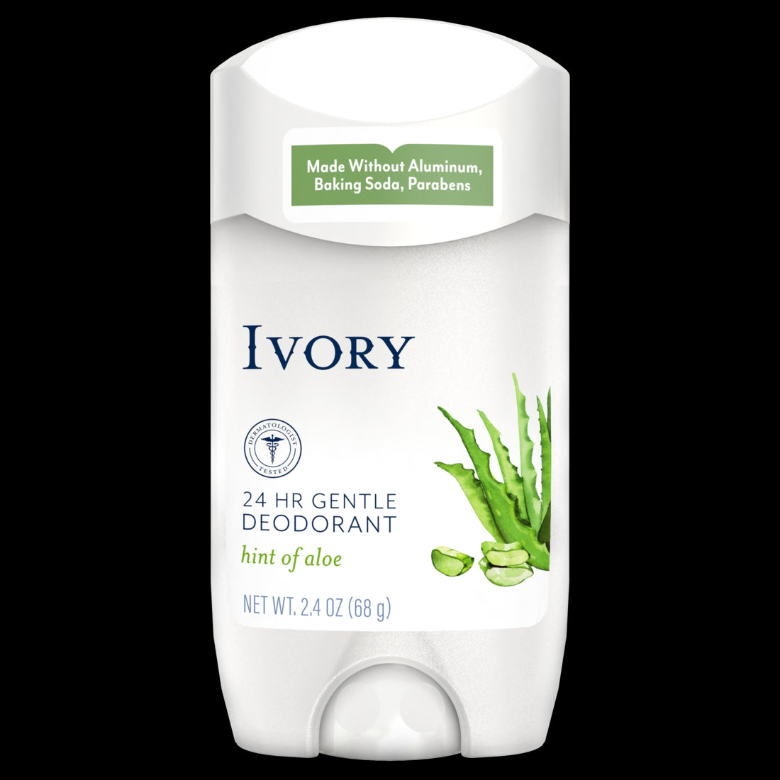 Ivory Gentle Aluminum Free Deodorant Hint of Aloe - 2.4oz/12pk