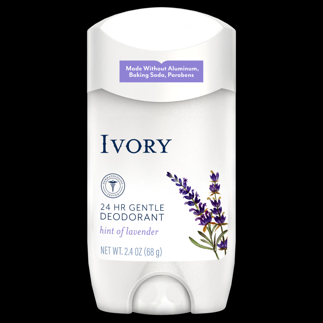 Ivory Gentle Aluminum Free Deodorant Hint of Lavender - 2.4oz/12pk