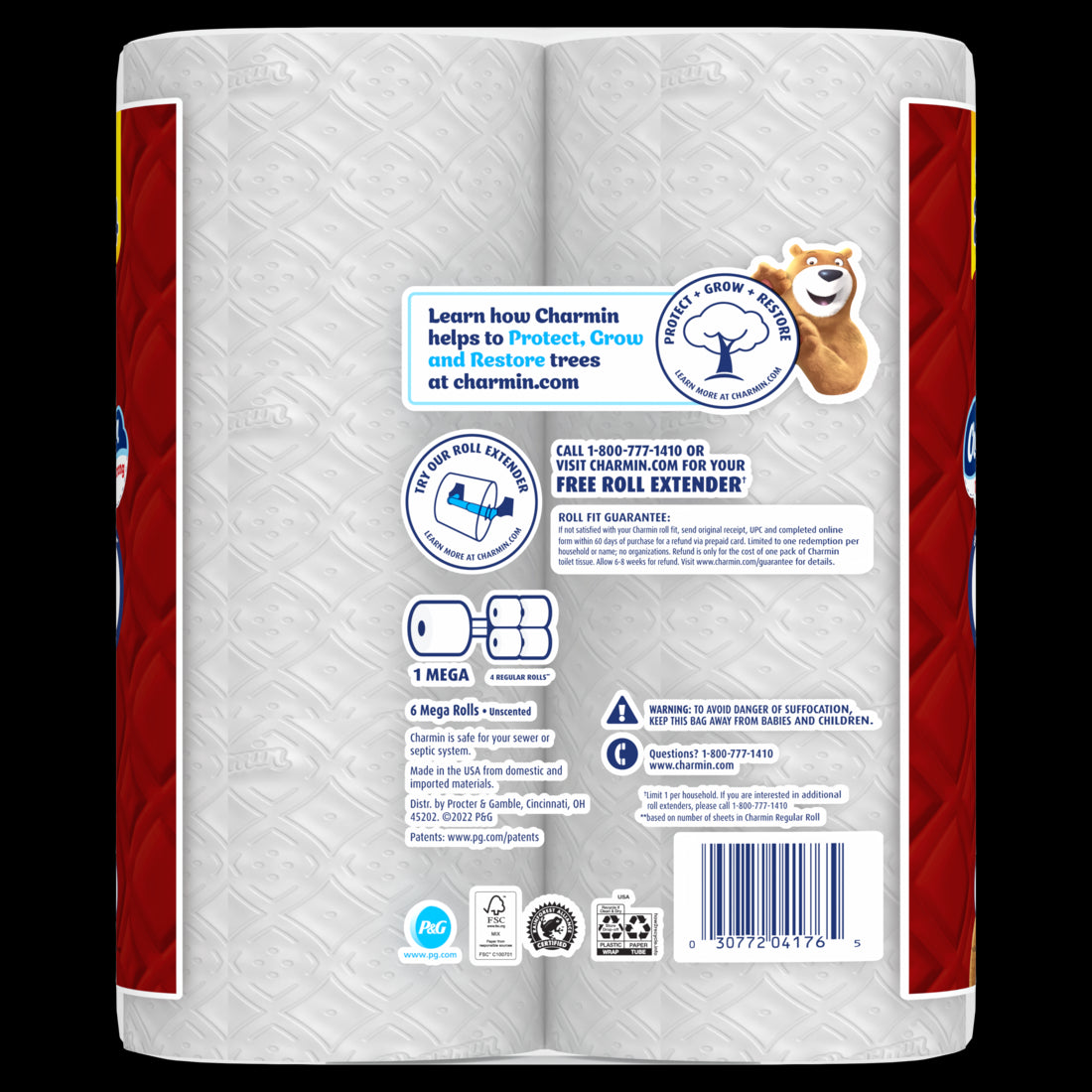 Charmin Display Ultra Strong Toilet Paper 242 Sheets Per Roll - 6ct/1pk