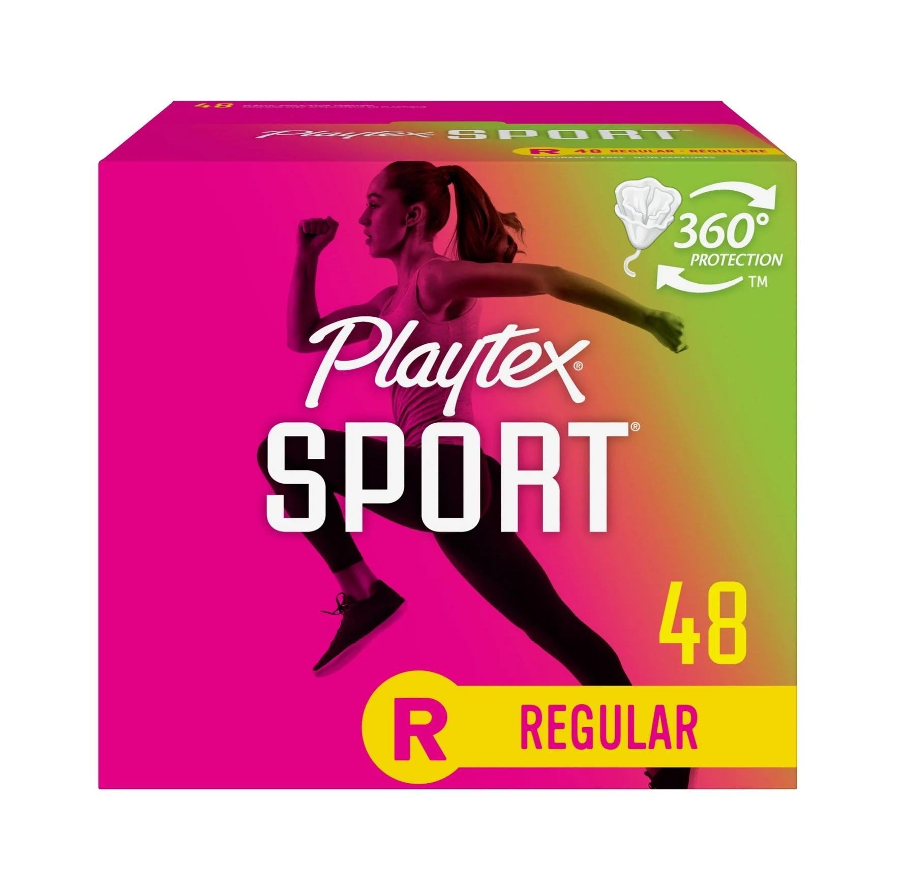 Playtex Sport Plastic Tampons Regular - 48ct/6pk