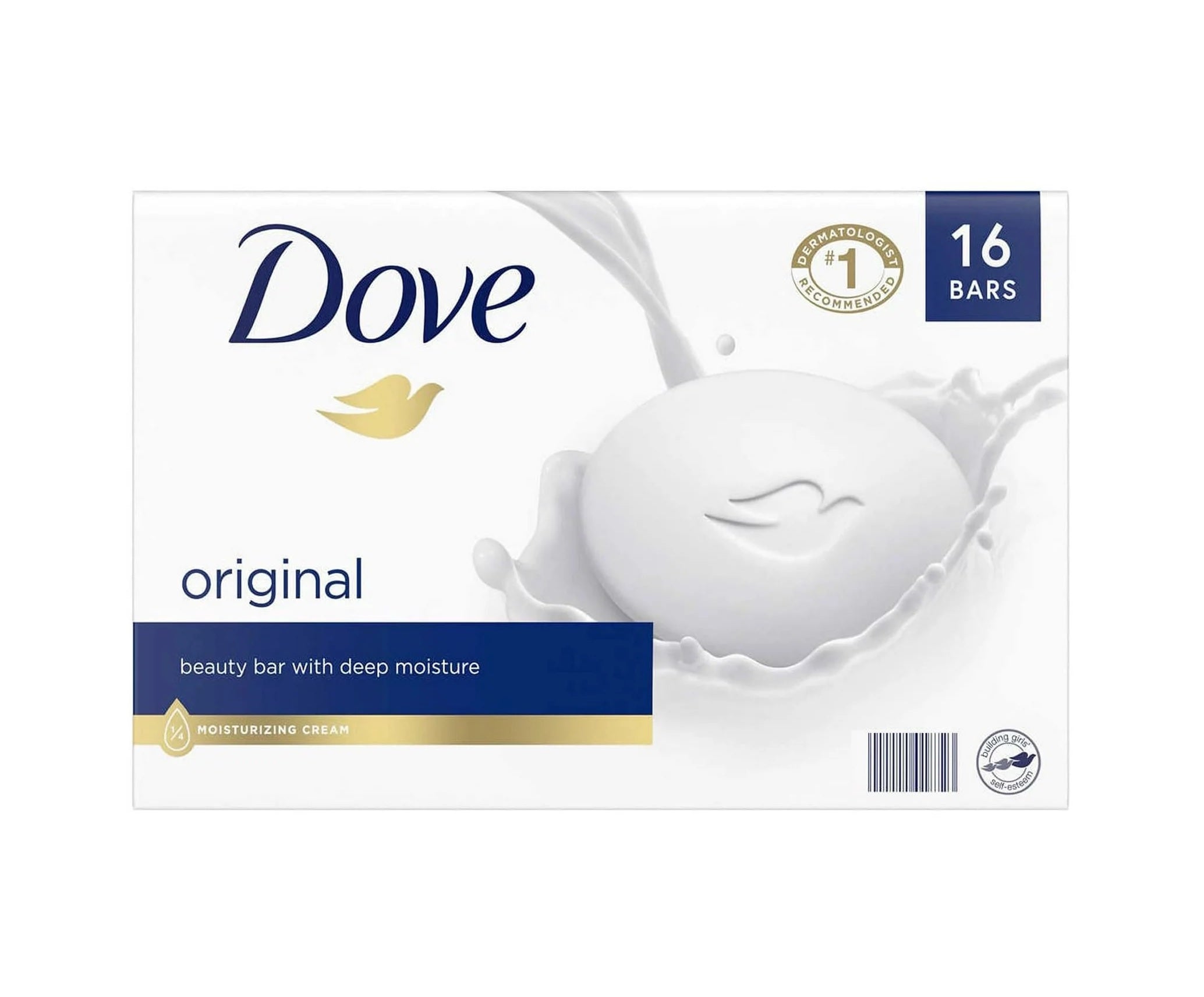 Dove Original White Bar Soaps 16 count - 3.75oz/106g/6pk