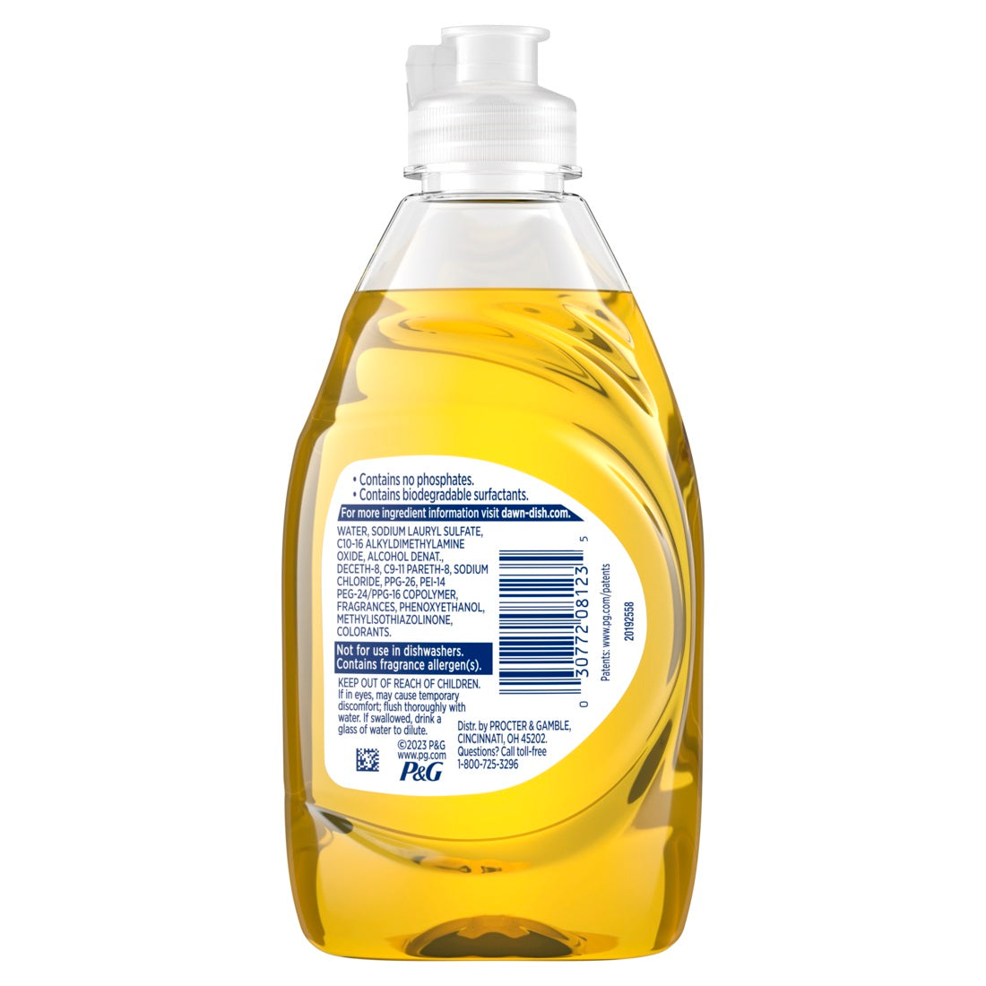 Dawn Ultra Liquid Dish Soap Dishwashing Liquid Grease Removal Lemon - 7.5oz/12pk