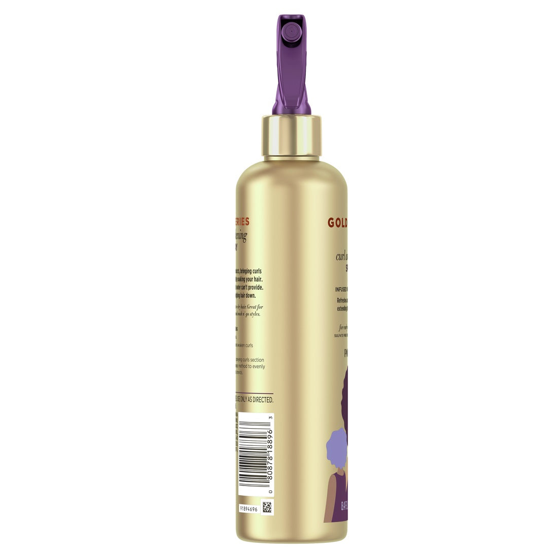 Pantene Gold Series Awakening Spray with Argan Oil for Curly Coily Hair - 8.4oz/12pk