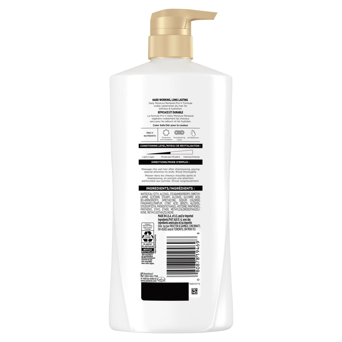 PANTENE PRO-V Daily Moisture Renewal Conditioner - 16.0 oz/4pk